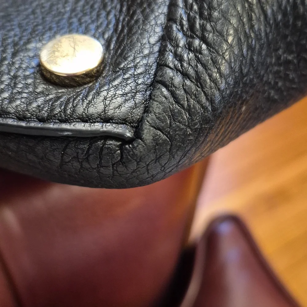 Michael Kors Evie Black Pebbled Leather Hobo Bag